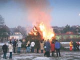 Weihnachtsbaumverbrennung in Born a. Darß